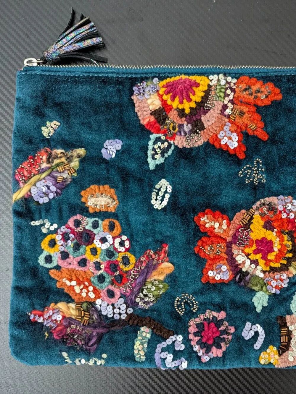 Steve Madden Velvet Sequin Pouch